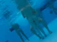 Nackte unter Wasser gefilmt